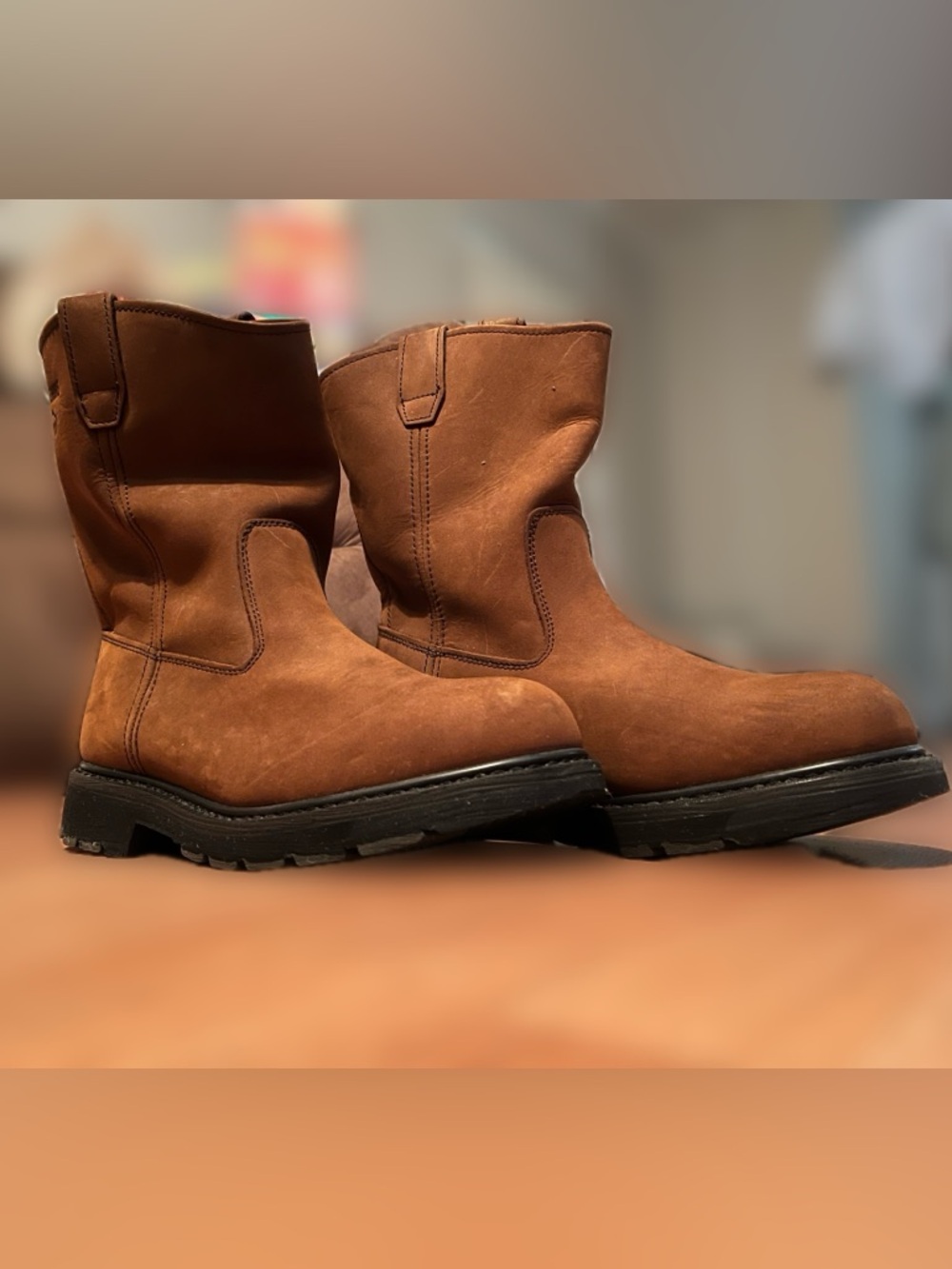 Wolverine Brown Pull-On Work Boots 🥾